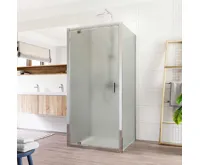 LIMA Sprchový kout, pivotové dveře, 2x boční stěna, 80x80x80x190 cm, chrom ALU, sklo Point 6 mm LIMA Sprchový kout, pivotové dveře, 2x boční stěna, 80x80x80x190 cm, chrom ALU, sklo Point 6 mm