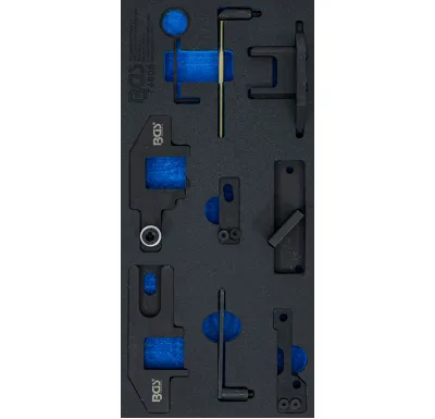 BGS Vložka do dílenského vozíku 1/3: souprava nářadí k nastavení motoru, pro PSA 1.0 EB0 / 1.2