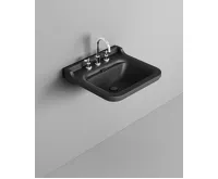 KERASAN WALDORF keramické umyvadlo 60x55cm, černá mat (6)