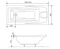 RAVAK Vana You 185x85 PU Plus WarmFlow snowwhite (4)