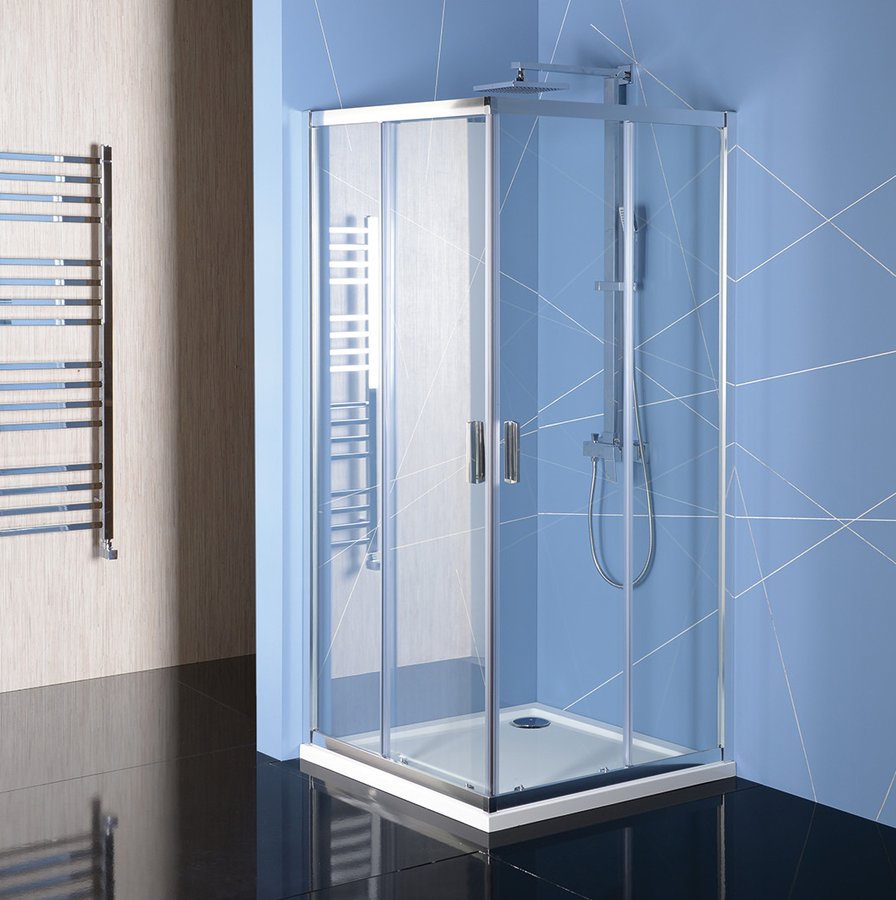 POLYSAN EASY LINE obdélníková sprchová zástěna 900x800mm, čiré sklo
