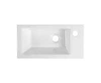 AQUALINE ZUNO 50 keramické umývátko nábytkové 50x25cm, bílá (1)