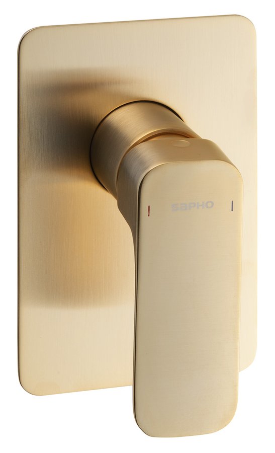 SAPHO SPY podomítková sprchová baterie, 1 výstup, zlato mat