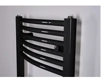 Koupelnový radiátor Thermal KDO-SP 750/1320 středové připojení - černý mat (1)