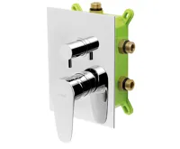 NOVASERVIS Podomítková baterie s boxem 3 vývody, SMART - BOX98051RX,0