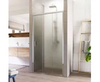 LIMA Sprchové dveře, trojdílné, zasunovací, 90 cm, chrom ALU, sklo Point LIMA Sprchové dveře, trojdílné, zasunovací, 90 cm, chrom ALU, sklo Point