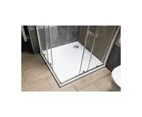 AQUALINE TECMI sprchová vanička z litého mramoru, čtverec 70x70cm, bílá (1)