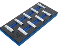 BGS Modul - hlavice nástrčné 1/2" 10-24 mm, šestihran. prodloužené, sada 9 dílů (1)