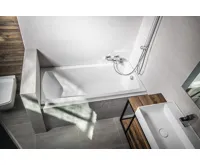 POLYSAN LILY SLIM obdélníková vana 140x70x39cm, bílá (3)