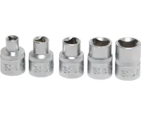 BGS Hlavice nástrčné 1/2"  tříhranné M5-M12, sada 5 dílů BGS Hlavice nástrčné 1/2"  tříhranné M5-M12, sada 5 dílů