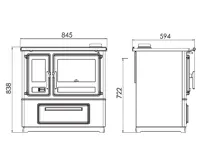 PLAMEN PLAMEN Sporák na tuhá paliva SLAVONAC N - P černý (27)