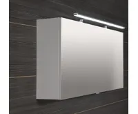 SAPHO CLOE galerka s LED osvětlením 100x50x18cm, bílá (4)