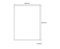 AQUALINE Zrcadlo s fazetou 60x80cm, bez úchytu (5)