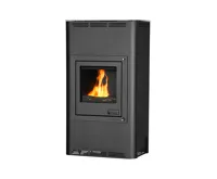 HS Flamingo Krbová kamna AQUAFLAM ® 17 s výměníkem - černá, automatická regulace