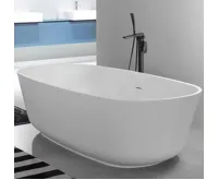 SAPHO GINKO vanová baterie s připojením do podlahy, černá mat (7)