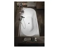 AQUALINE TIBERA L rohová stojící vana, 170x80cm, bílá (1)