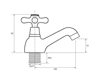 SAPHO ANTEA stojánkový umyvadlový ventil, chrom (4)