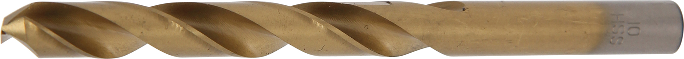 Bgs vrtáky spirálové, hss-g, s titanovým povrchem, 10.0 mm