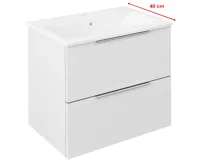 SAPHO CIRASA umyvadlová skříňka 58x54x39cm, bílá lesk SAPHO CIRASA umyvadlová skříňka 58x54x39cm, bílá lesk