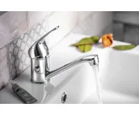 BRUCKNER HOFFER stojánková umyvadlová baterie, otočné ramínko, chrom (3)