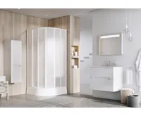 Ravak sprchový kout čtvrtkruh SKKP6-90 bílá+grape (3)