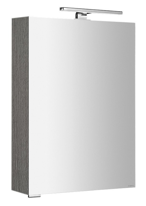SAPHO MIRRÓ galerka s LED osvětlením, 50x70x16cm, levá/pravá, dub stříbrný