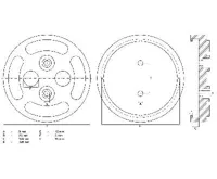 BGS Gumový talíř, pro zvedací plošiny, O 140 mm (1)