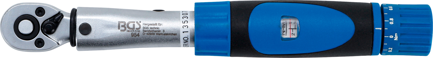 Bgs klíč momentový 1/4" 1-6 nm