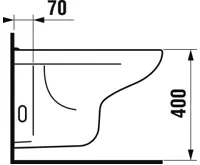 DEEP by JIKA Závěsný Bidet s otvorem pro baterii (s bočními otvory) (3)