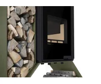 HS Flamingo Krbová kamna FLAMINGO DELUXE ® KAMPA levá, olivová (16)