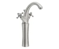 SAPHO ANTEA stojánková umyvadlová baterie vysoká s výpustí, výška 300mm, nikl