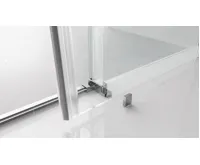 POLYSAN THRON SQUARE sprchové dveře 1100 mm, hranaté pojezdy, čiré sklo (8)