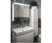 SAPHO LINEX galerka s LED osvětlením, 80x70x15cm, bílá (5)