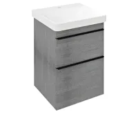 SAPHO SITIA umyvadlová skříňka 46,4x70x44,2cm, 2xzásuvka, dub stříbrný