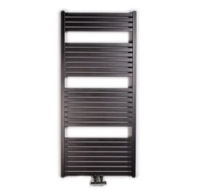 Koupelnový radiátor Thermal KH-SP 600/1330 středové připojení - černý mat