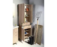 AQUALINE ZOJA/KERAMIA FRESH skříňka vysoká se zásuvkami 50x184x29cm, dub platin (5)