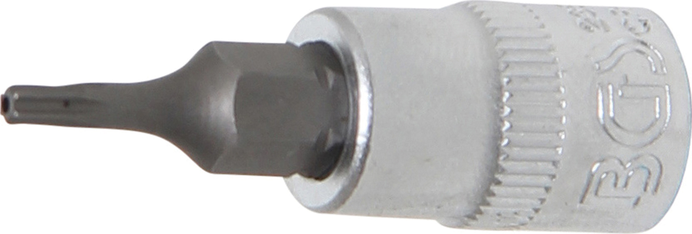 Bgs hlavice zástrčná 1/4" pro t-profil t 8, s vrtáním, zatíž. do 2 kg