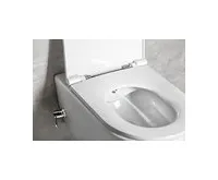 ISVEA INFINITY CLEANWASH závěsná WC mísa, integrovaný ventil a bidet. sprška, Rimless, 36,5x53cm, bílá (1)