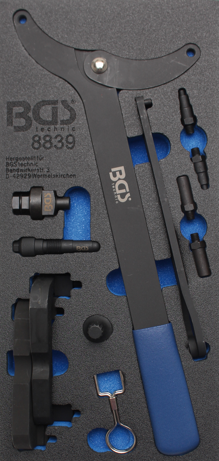 Bgs souprava nářadí k nastavení motoru, pro vag 2.8, 3.0 tfsi