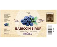Nature NoTea s.r.o. Babiččin sirup - Borůvka 0.5l (1)
