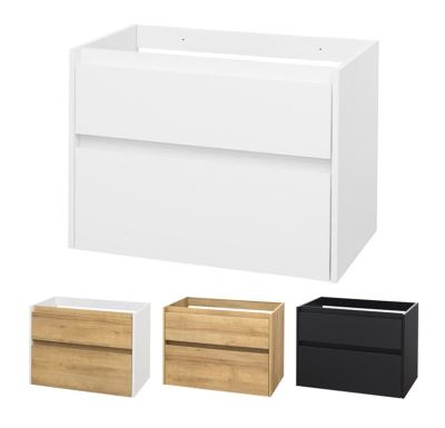 Opto, koupelnová skříňka, bílá, 2 zásuvky, 810x580x458 mm