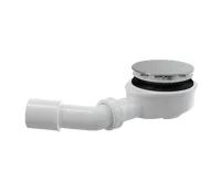 ALCAPLAST Sifon vaničkový, snížený, pro otvor 90 mm, DN 50, plast, chrom-lesk A491CR ALCAPLAST Sifon vaničkový, snížený, pro otvor 90 mm, DN 50, plast, chrom-lesk A491CR
