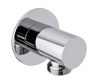 SAPHO Vývod sprchy, kulatý, tenká krytka, chrom