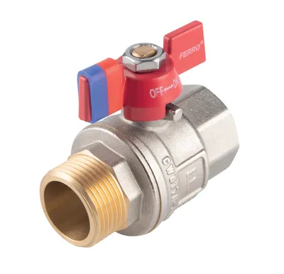 NOVASERVIS Kulový plnoprůtočný kohout, motýlek ŠM 3/4" - KFPM21