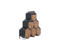 Přístřešek na dřevo plechový EOS GW-A 6ks antracit IWH-10230037 (10)