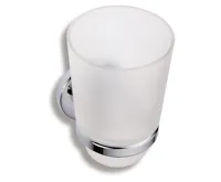 NOVASERVIS Držák kartáčků a pasty sklo Metalia 1 chrom - 6106,0 NOVASERVIS Držák kartáčků a pasty sklo Metalia 1 chrom - 6106,0