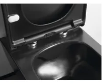 AVVA závěsné WC Rimless s podomítkovou nádržkou a tlačítkem Schwab, černá mat (4)