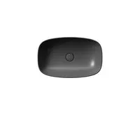 GSI NUBES keramické umyvadlo na desku 60x38cm, černá mat (1)