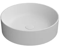 GSI KUBE X keramické umyvadlo na desku, průměr 45cm, bílá mat GSI KUBE X keramické umyvadlo na desku, průměr 45cm, bílá mat