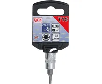 BGS Hlavice zástrčná 1/4" pro T-profil T 10, zatíž. do 2kg (1)